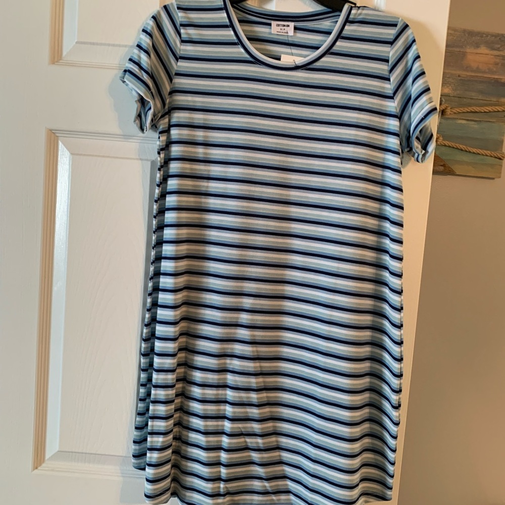 Cotton:On striped dress - small